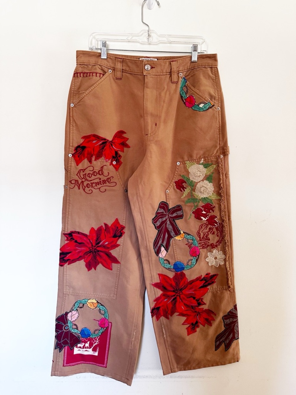 Free People We The Free Bright Time Embroidered Craft Pants - Picture 10 of 13